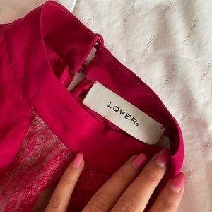 Mock neck Lover silk tank